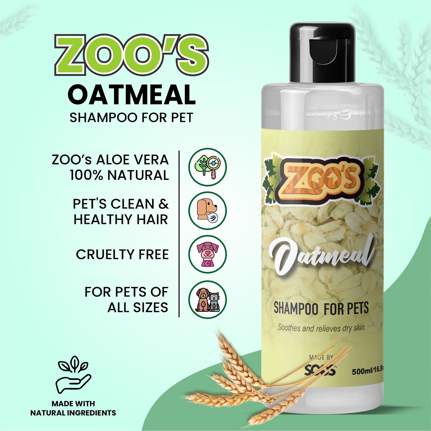 Zoo's Oatmeal Pet Shampoo