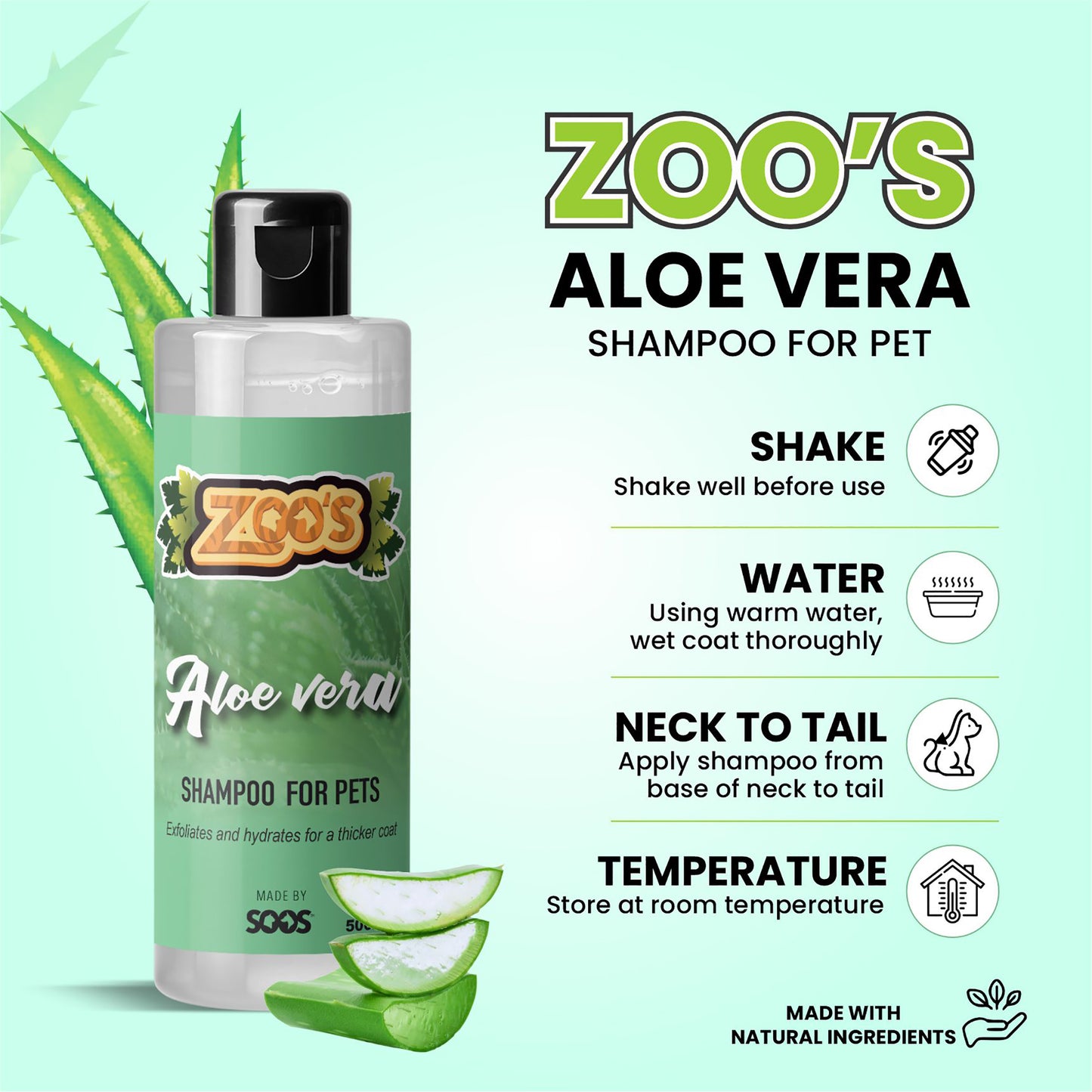 Zoo's Aloe Vera Pet Shampoo