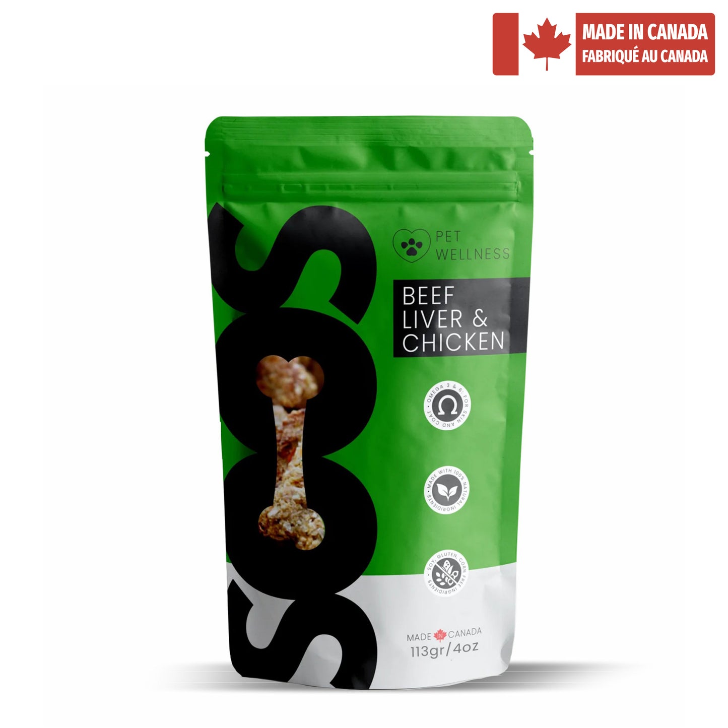 Soos Pets Beef Liver & Chicken Wellness Treats