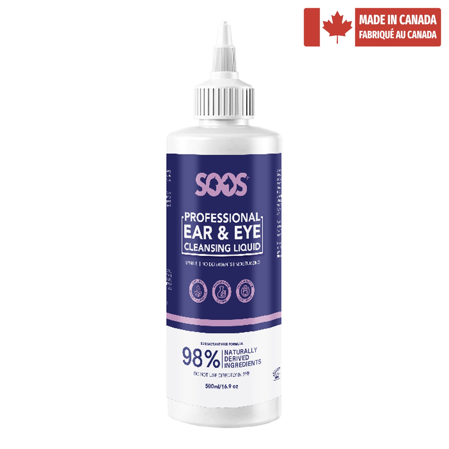 Natural Ear & Tear Stain Cleansing Liquid for Pets