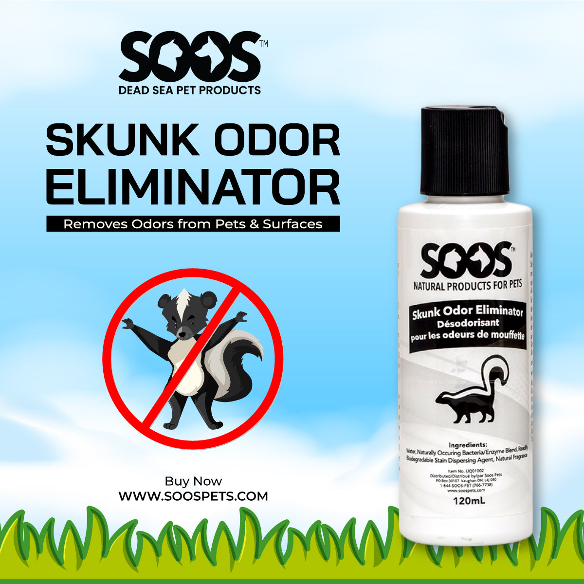 Natural Skunk Odor Eliminator 120mL