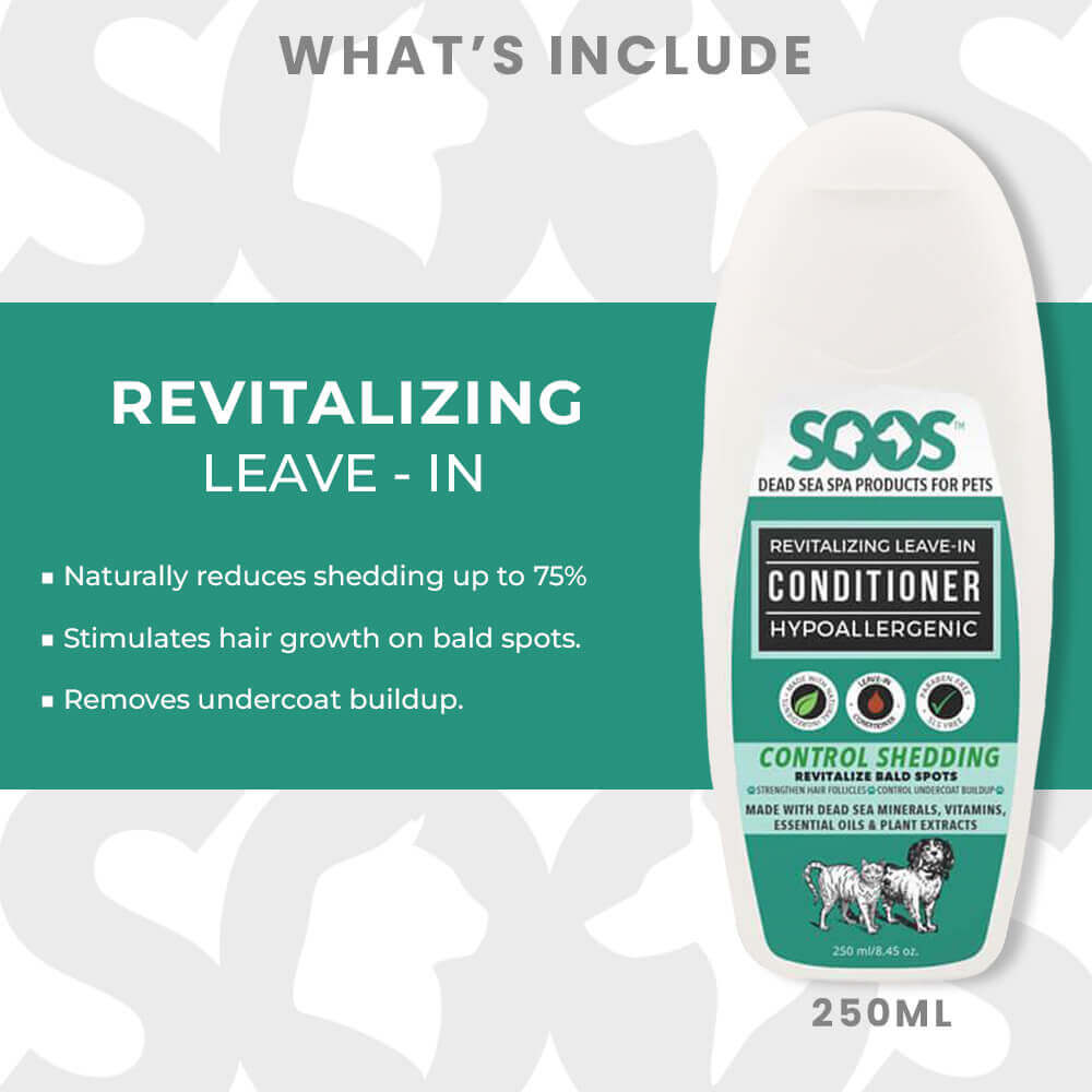 Natural Dead Sea Hypoallergenic Pet Bundle For Dogs & Cats - Soos Pets