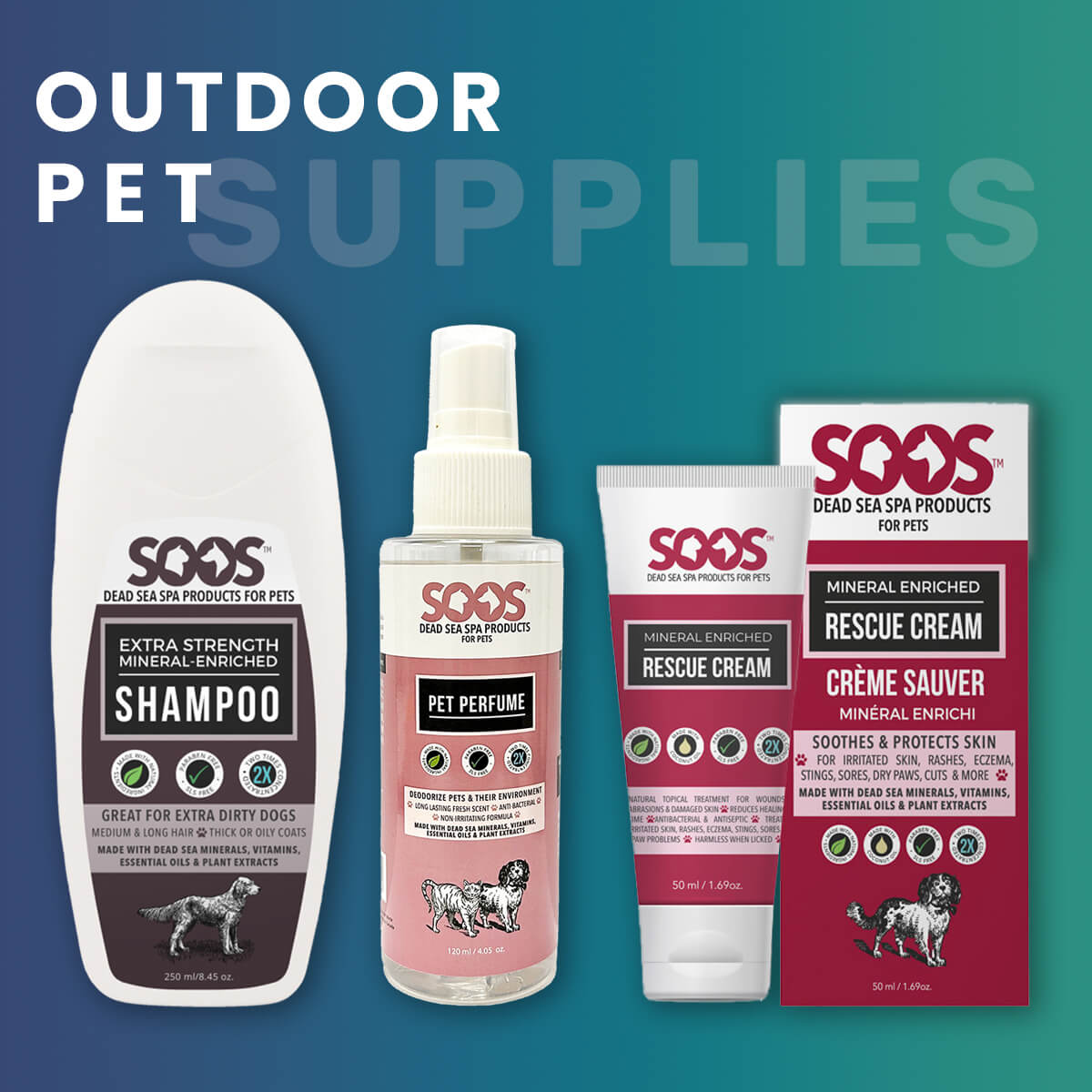 Natural Dead Sea Outdoor Pet Supplies For Dogs Cats – Soos Pets