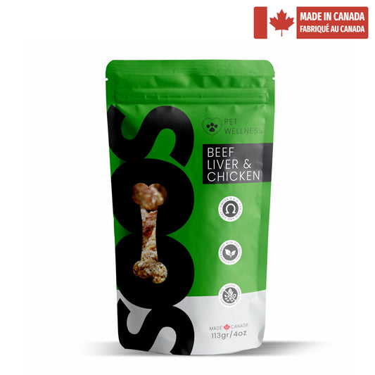 Soos Pets Beef Liver & Chicken Wellness Treats