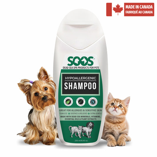 Natural Dead Sea Hypoallergenic Pet Shampoo For Dogs & Cats