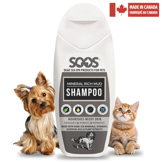 Natural Dead Sea Mineral Rich Mud Pet Shampoo For Dogs & Cats