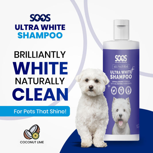 All Natural Ultra White Hypoallergenic Shampoo For Dogs And Cats