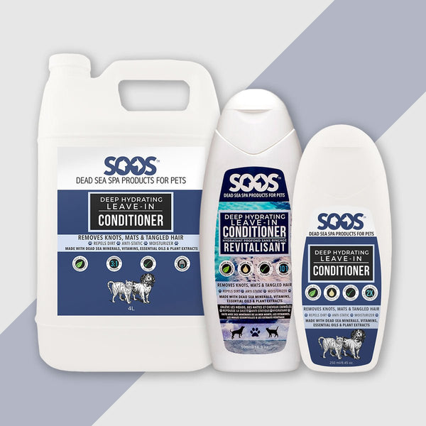 Natural Dead Sea Deep Hydrating Leave-In Pet Conditioner: Dogs & Cats - Soos Pets