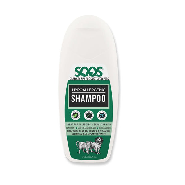 Natural Dead Sea Hypoallergenic Pet Shampoo For Dogs & Cats - Soos Pets