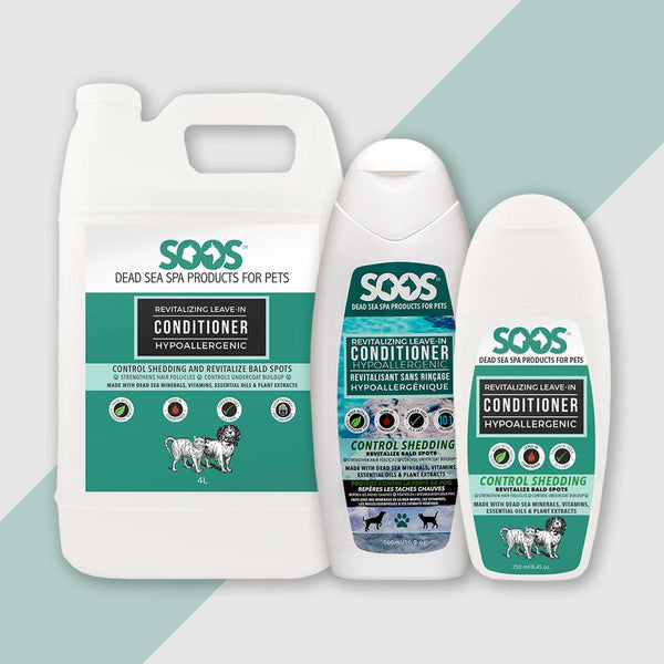 Natural Dead Sea Hypoallergenic Revitalizing Leave-In Pet Conditioner - Soos Pets