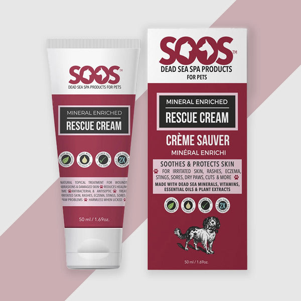 Natural Dead Sea Mineral Enriched Pet Rescue Cream For Dogs & Cats - Soos Pets