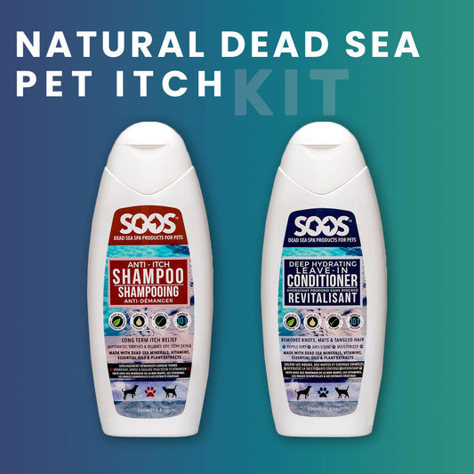 Natural Dead Sea Pet Itch Kit For Dogs & Cats - Soos Pets