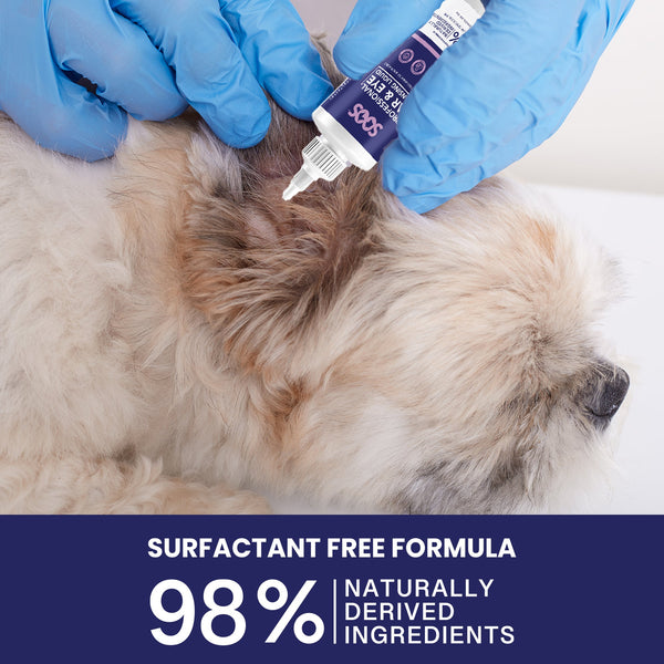 Natural Ear & Eye Cleansing Liquid for Pets - Soos Pets