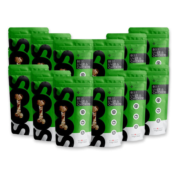 Soos Pets Beef Liver & Chicken Wellness Treats - Soos Pets