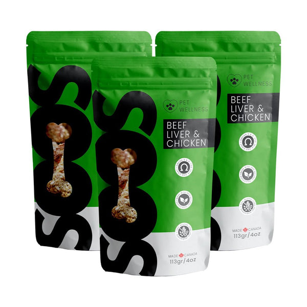 Soos Pets Beef Liver & Chicken Wellness Treats - Soos Pets
