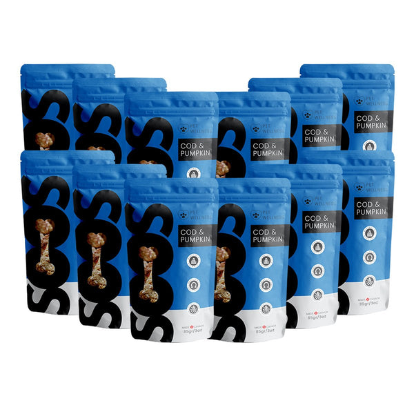 Soos Pets Cod & Pumpkin Wellness Treats - Soos Pets