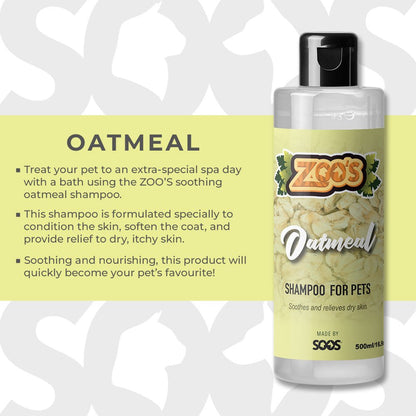 Zoo's Oatmeal Pet Shampoo - Soos Pets