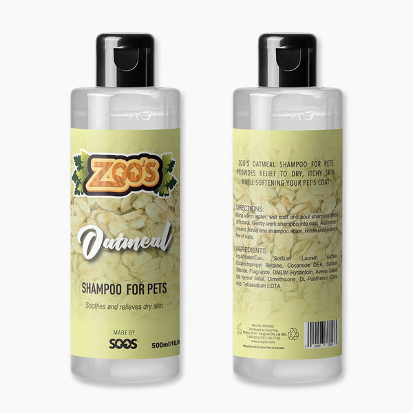 Zoo's Oatmeal Pet Shampoo - Soos Pets